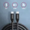 Axagon BUCM3-CM10AB SPEED USB-C <> USB-C 3.2 Gen 1 cable 1 m
