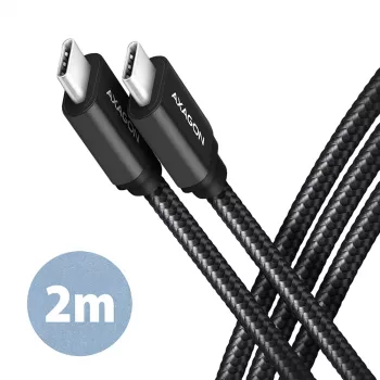 Axagon BUCM3-CM20AB SPEED USB-C <> USB-C 3.2 Gen 1 cable 2 m