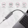 2.5 Gigabit Ethernet adapter AXAGON ADE-25R — USB Type-C, 10/100/1000/2500 Mbit, 5000 Mbit/s, aluminium, grey