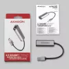 2.5 Gigabit Ethernet adapter AXAGON ADE-25R — USB Type-C, 10/100/1000/2500 Mbit, 5000 Mbit/s, aluminium, grey