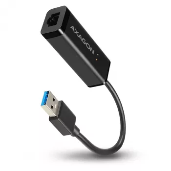 Axagon ADE-SR USB-A gigabit ethernet adapter, Wired, USB, Ethernet, 1000 Mbit/s, Black