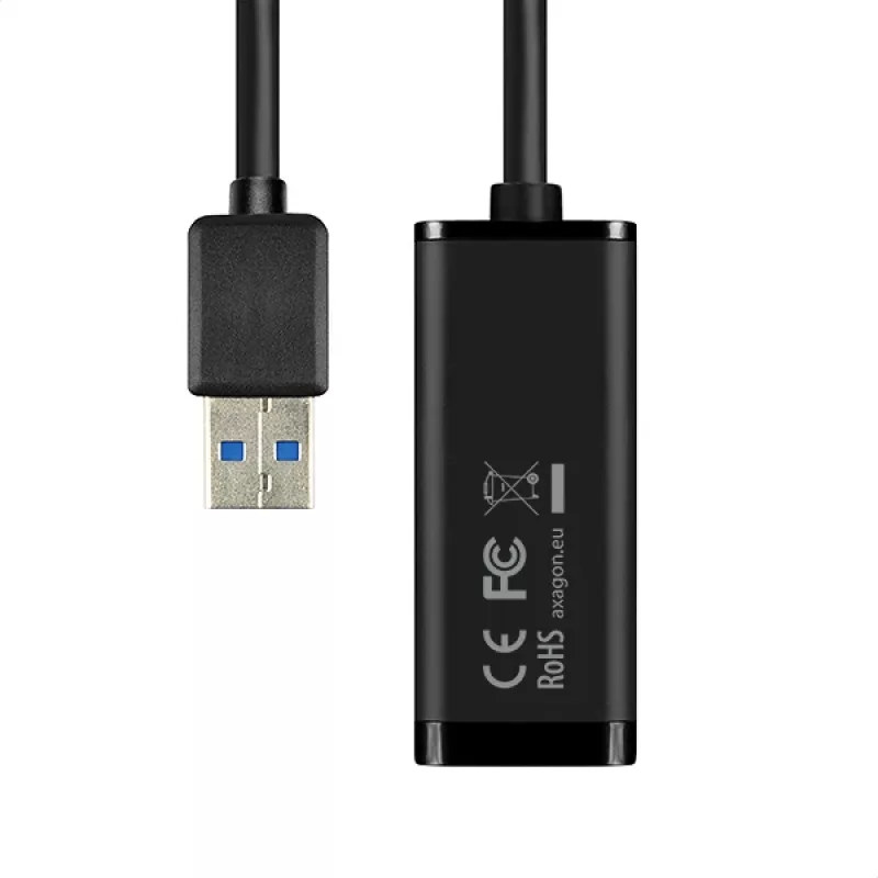 Axagon ADE-SR USB-A gigabit ethernet adapter, Wired, USB, Ethernet, 1000 Mbit/s, Black