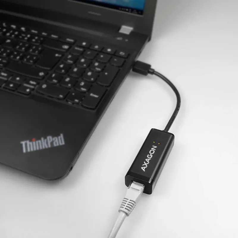 Axagon ADE-SR USB-A gigabit ethernet adapter, Wired, USB, Ethernet, 1000 Mbit/s, Black