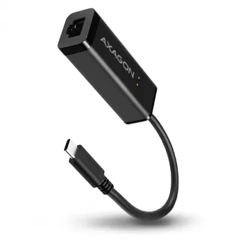 Axagon ADE-SRC USB-C gigabit ethernet adapter, Wired, USB Type-C, Ethernet, 1000 Mbit/s, Black