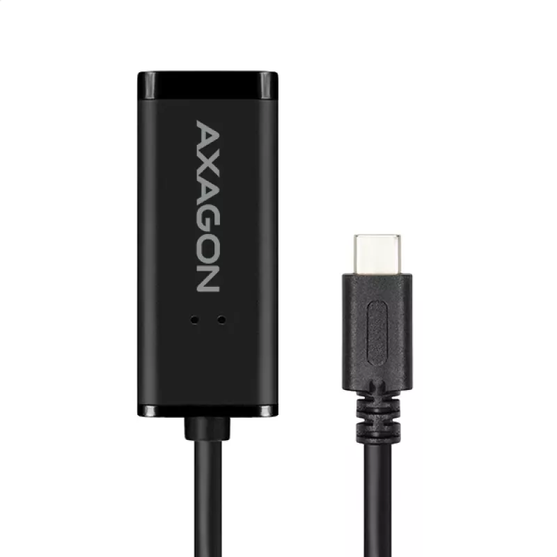 Axagon ADE-SRC USB-C gigabit ethernet adapter, Wired, USB Type-C, Ethernet, 1000 Mbit/s, Black