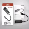 Axagon ADE-SRC USB-C gigabit ethernet adapter, Wired, USB Type-C, Ethernet, 1000 Mbit/s, Black