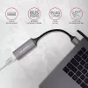 AXAGON USB 3.2 Gen 1 Type-A to Gigabit Ethernet adapter ADE-TR — 10/100/1000 Mbps, metal titan grey, 5000 Mbit/s