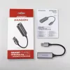 AXAGON USB 3.2 Gen 1 Type-A to Gigabit Ethernet adapter ADE-TR — 10/100/1000 Mbps, metal titan grey, 5000 Mbit/s