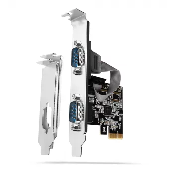 Axagon PCEA-S2N PCIe - 2x serial port 250 kbps adapter w. SP & LP