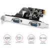 Axagon PCEA-S2N PCIe - 2x serial port 250 kbps adapter w. SP & LP