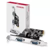 Axagon PCEA-S2N PCIe - 2x serial port 250 kbps adapter w. SP & LP