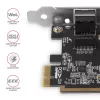 Axagon PCEE-GRF PCIe - Gigabit Ethernet adapter Realtek 8111F w. SP & LP