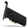Axagon PCEM2-DC PCIe x4 - M.2 NVMe M-key + SATA B-key slot adapter w. cooler, SP & LP