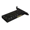 Axagon PCEM2-DC PCIe x4 - M.2 NVMe M-key + SATA B-key slot adapter w. cooler, SP & LP