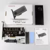 Axagon PCEM2-DC PCIe x4 - M.2 NVMe M-key + SATA B-key slot adapter w. cooler, SP & LP