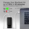 Axagon ACU-DPQ65 GaN Wall charger 65W, 3x port (USB-A + dual USB-C), PD3.0/QC4+/PPS/Apple