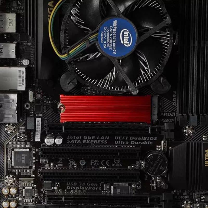 Axagon CRL-M2 Passive aluminum cooler for all M.2 SSDs, size 2280, high 12 mm.