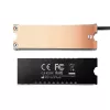 Axagon CLR-M2FAN Copper heatsink with fan for single-sided and double-sided M.2 SSD disks, size 2280, height 13 mm.
