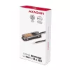 Axagon CLR-M2FAN Copper heatsink with fan for single-sided and double-sided M.2 SSD disks, size 2280, height 13 mm.