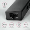 USB-C Hub Axagon HMC-GL3A 3x USB-A Gbit-LAN Black