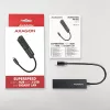 USB-C Hub Axagon HMC-GL3A 3x USB-A Gbit-LAN Black