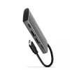 AXAGON HMC-4G2, USB-C 3.2 Gen 2 10 Gb/s hub, porty 2x USB-A + 2x USB-C, kabel USB-C 13cm