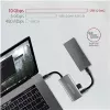 AXAGON HMC-4G2, USB-C 3.2 Gen 2 10 Gb/s hub, porty 2x USB-A + 2x USB-C, kabel USB-C 13cm