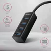 Axagon HUE-M1AL 4x USB 3.2 Gen 1 MINI hub, metal, 1.2m USB-A cable