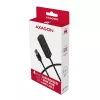 Axagon HUE-M1AL 4x USB 3.2 Gen 1 MINI hub, metal, 1.2m USB-A cable