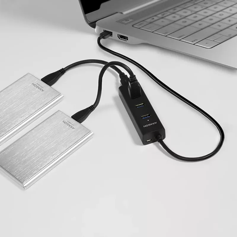 Axagon HUE-S2B 4x USB 3.0 CHARGING hub, power micro USB