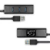 Axagon HUE-S2BL 4x USB 3.0 CHARGING hub w. 1.2m cable, power micro USB