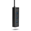 Axagon HUE-S2BL 4x USB 3.0 CHARGING hub w. 1.2m cable, power micro USB