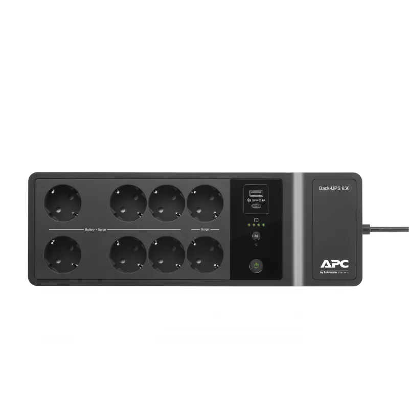 APC Back-UPS BE850G2-GR - Emergency power supply 8x socket, 850VA, 2 USB chargers, 1 USB data port