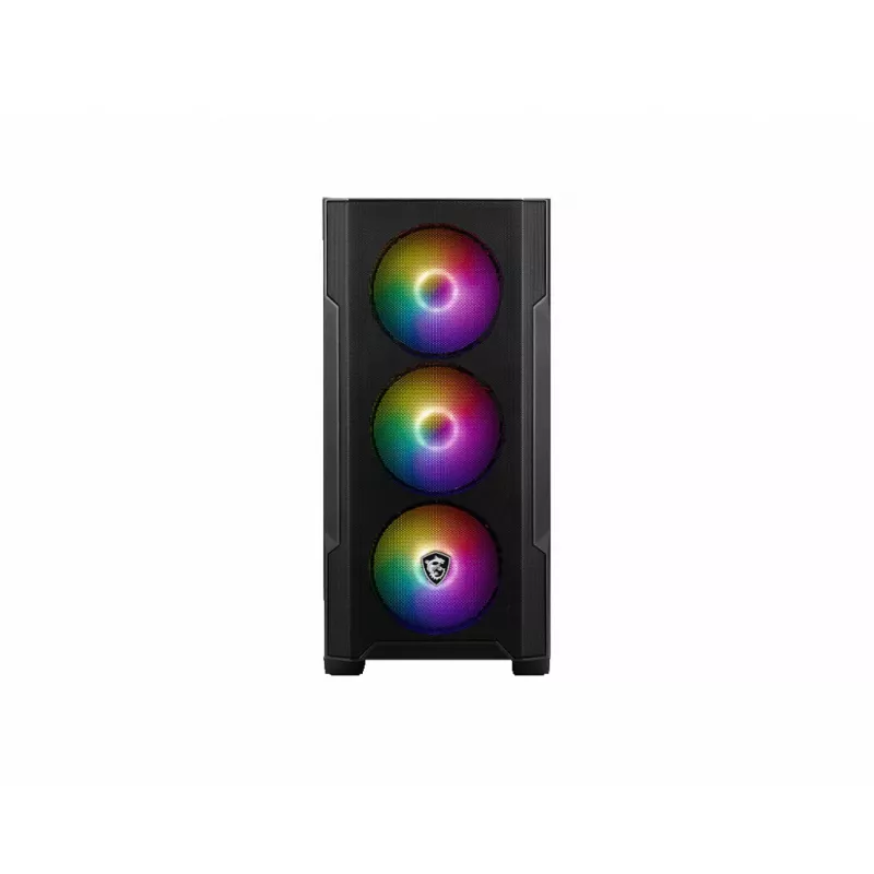MSI MAG Forge M100R Midi Tower Black, Transparent