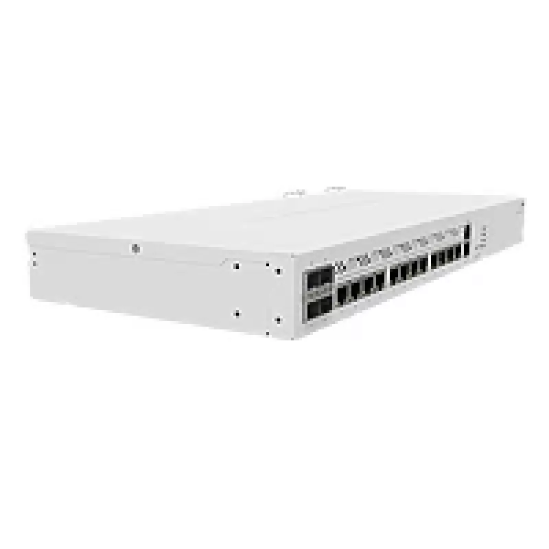 Wired router MikroTik CCR2116-12G-4S+ — 13x Gigabit RJ-45, 4x SFP+, 2000 MHz, DDR4, white
