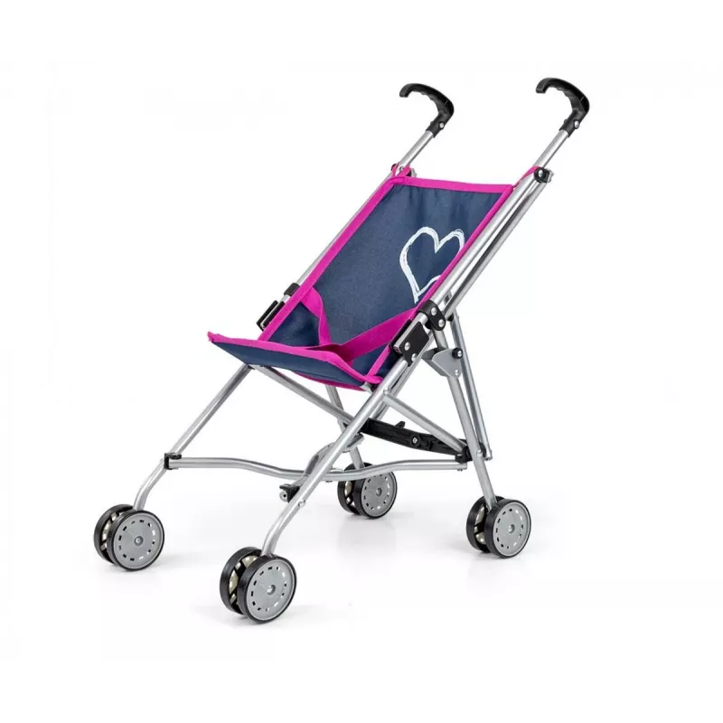 Doll pram milly mally Julia Prestige Navy lightweight design