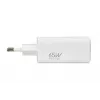 IBOX mobile device charger ILUC65W, 65W, 2x USB-C + 1x USB-A, white, 1.5 m cable