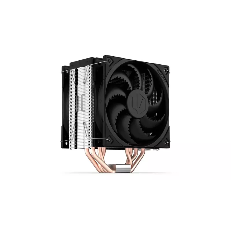 Air cooler ENDORFY Fera 5 Dual Fan — 2x 120 mm PWM fans, 4 heat pipes, TDP 220 W, compatible with LGA 2011 and multiple sockets, black
