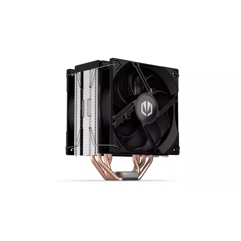Air cooler ENDORFY Fera 5 Dual Fan — 2x 120 mm PWM fans, 4 heat pipes, TDP 220 W, compatible with LGA 2011 and multiple sockets, black