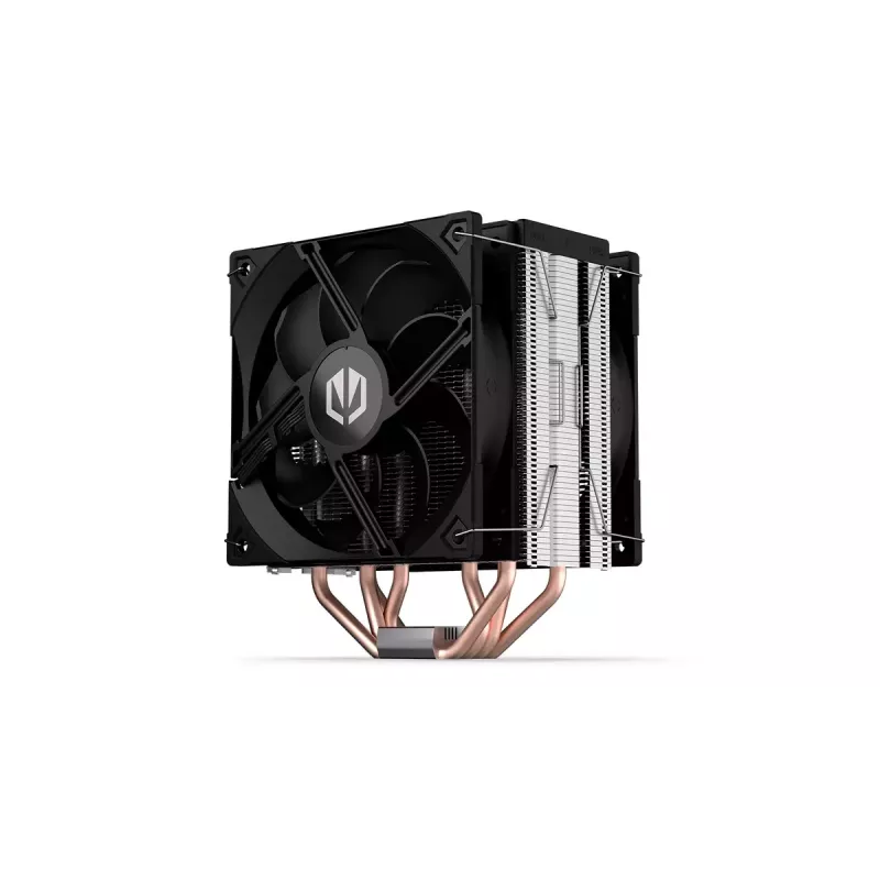 Air cooler ENDORFY Fera 5 Dual Fan — 2x 120 mm PWM fans, 4 heat pipes, TDP 220 W, compatible with LGA 2011 and multiple sockets, black