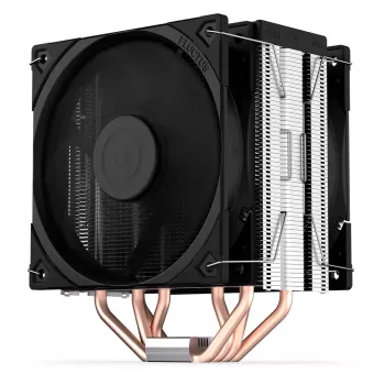 Air cooler ENDORFY Fera 5 Dual Fan — 2x 120 mm PWM fans, 4 heat pipes, TDP 220 W, compatible with LGA 2011 and multiple sockets, black