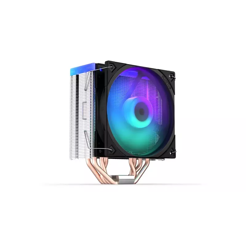 Air cooler ENDORFY Fera 5 ARGB 120 mm Black — 4 heat pipes, 1x120 mm PWM fan, TDP 220 W, height 155 mm