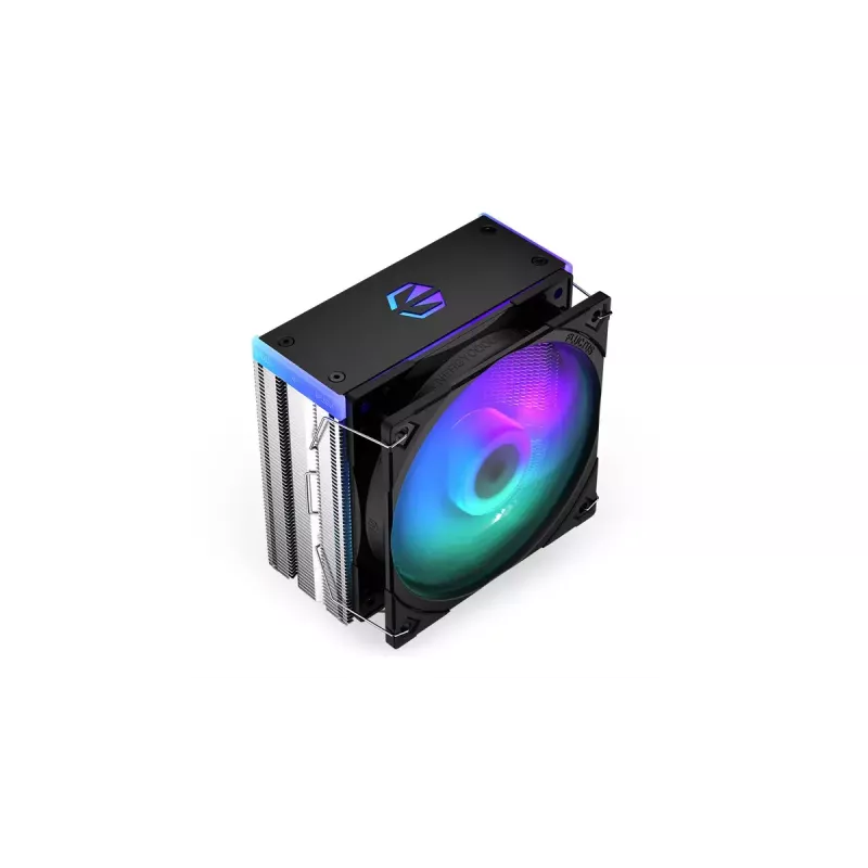Air cooler ENDORFY Fera 5 ARGB 120 mm Black — 4 heat pipes, 1x120 mm PWM fan, TDP 220 W, height 155 mm