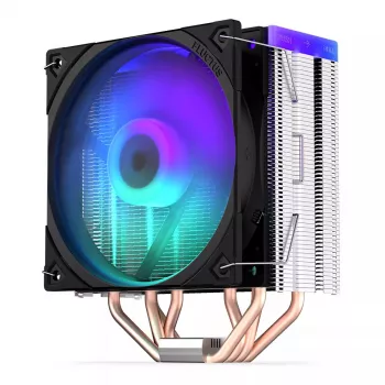 Air cooler ENDORFY Fera 5 ARGB 120 mm Black — 4 heat pipes, 1x120 mm PWM fan, TDP 220 W, height 155 mm