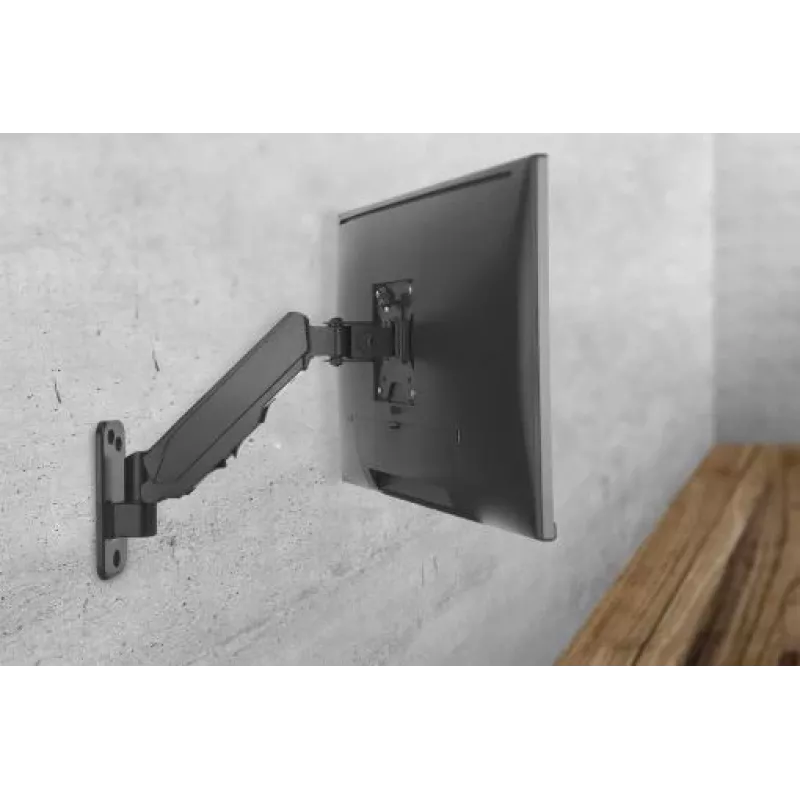 DIGITUS Single Gas Spring Monitor Wall Mount 17-32in, 8 kg (max.) black