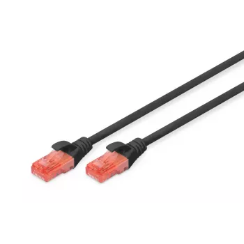 DIGITUS Professional Patch cable - CAT6 - U/UTP - Snagless - 2m - Black