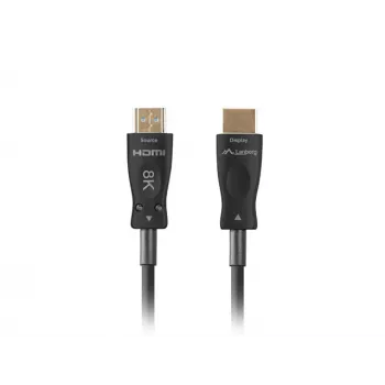LANBERG HDMI Cable - M/m v2.1 Optical Aoc - 40m Black