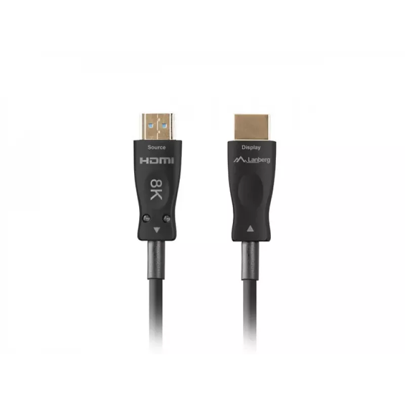 LANBERG HDMI Cable - M/m v2.1 Optical Aoc - 40m Black