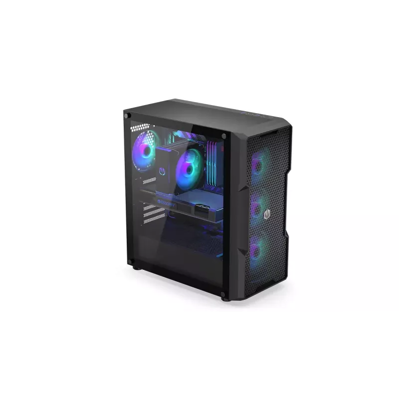 PC case ENDORFY Regnum 400 ARGB Tower Black — ATX, tempered glass, ARGB, 3x120mm front, 1x120mm rear, supports GPU 37 cm