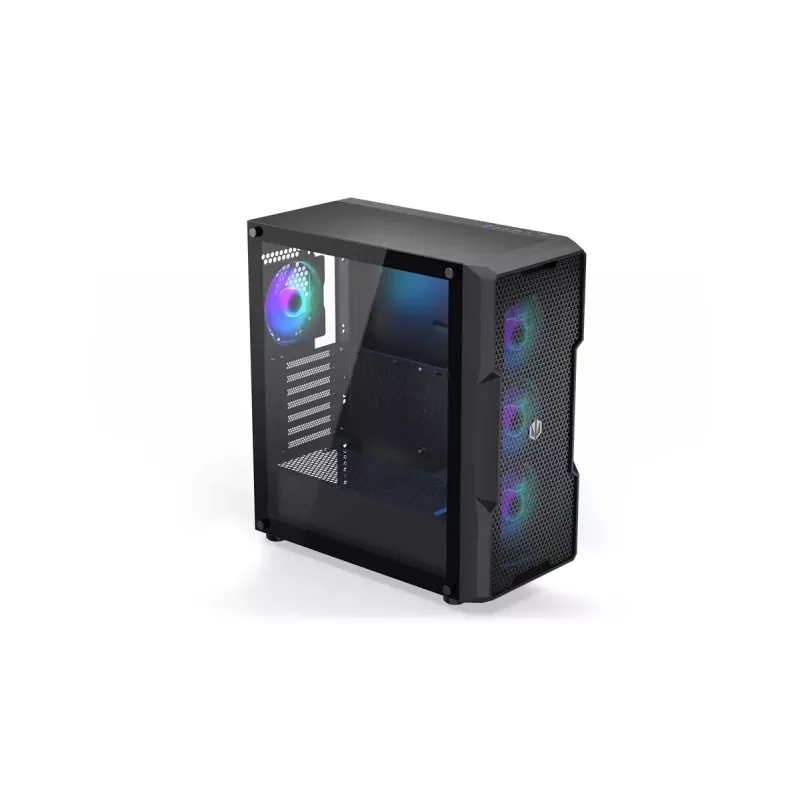 PC case ENDORFY Regnum 400 ARGB Tower Black — ATX, tempered glass, ARGB, 3x120mm front, 1x120mm rear, supports GPU 37 cm